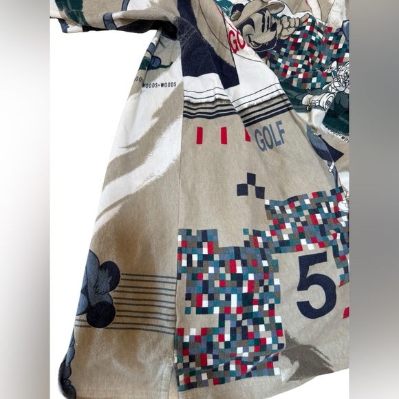 Disney Gray and Black Casual Button Down Shirt - Picture 16 of 17